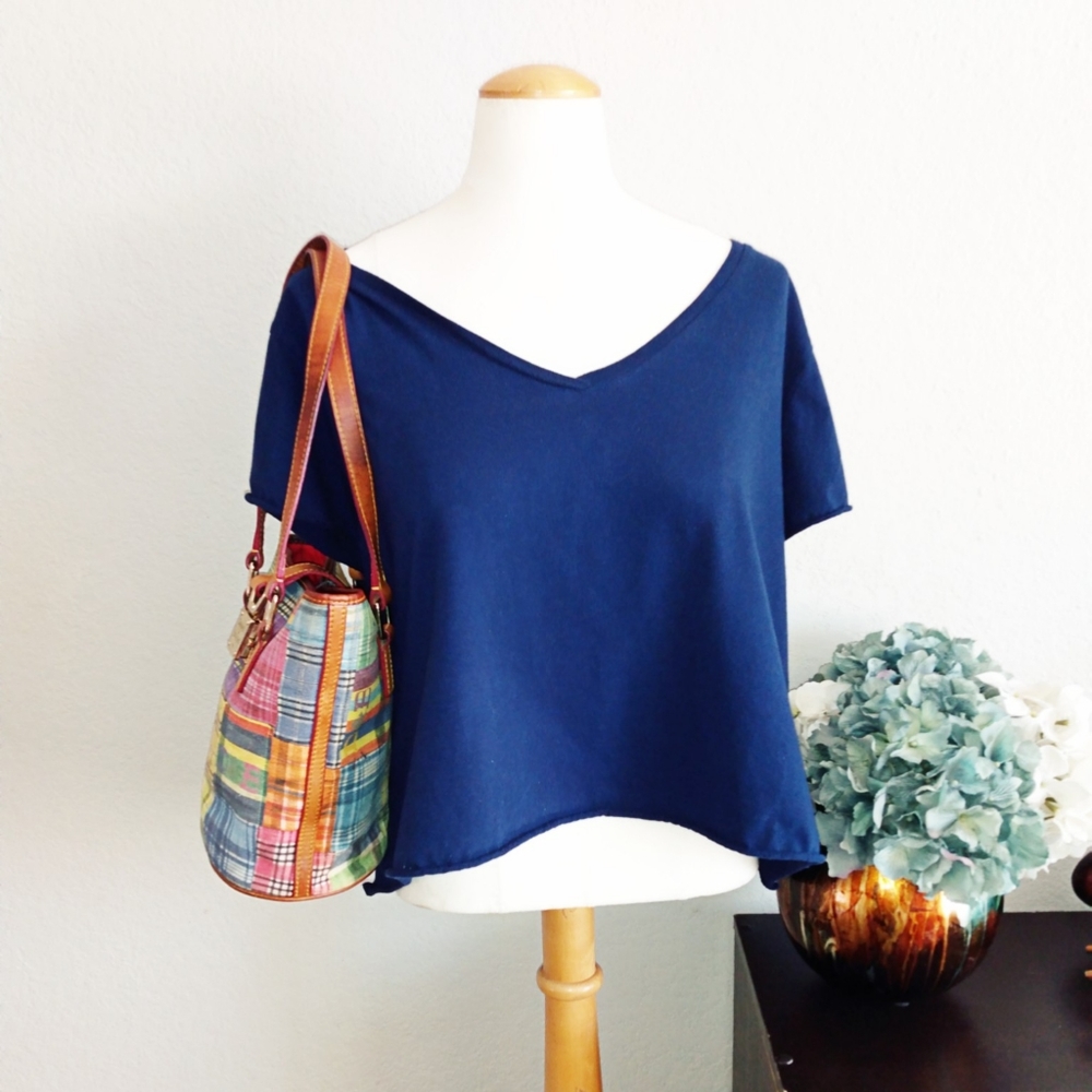 Wild Fable Blue Crop top sz XXL